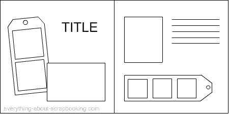 450x225 Double - Scrapbooking Sketch