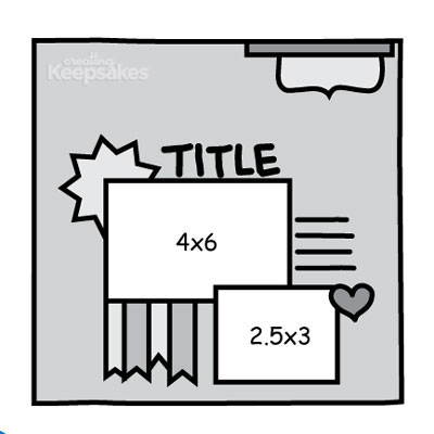 400x400 Download This Free Scrapbook Sketch 2013 Ck Summer Camp - Scrapbooking Sketch