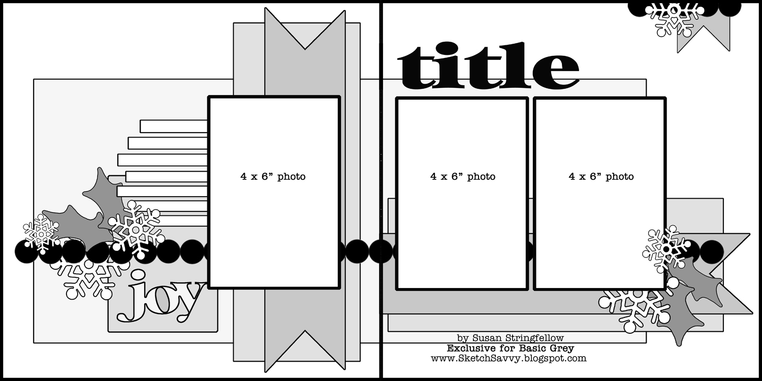 1500x750 Extra Inspiration Scrapbook Sketch Basicgrey Blog - Scrapbooking Sketch