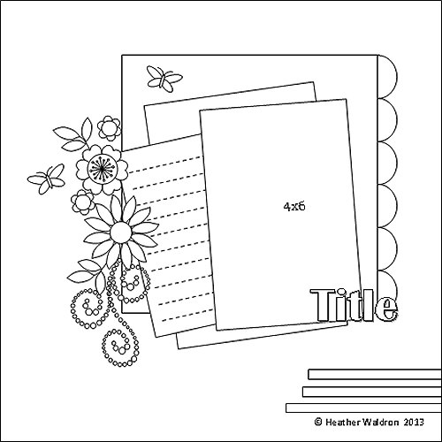 500x500 Scrappy Sketches - Scrapbooking Sketch