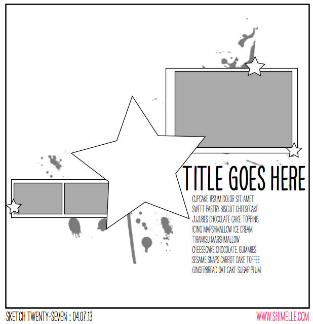 618x638 Paper Sketch To Scrapbook - Scrapbooking Sketch