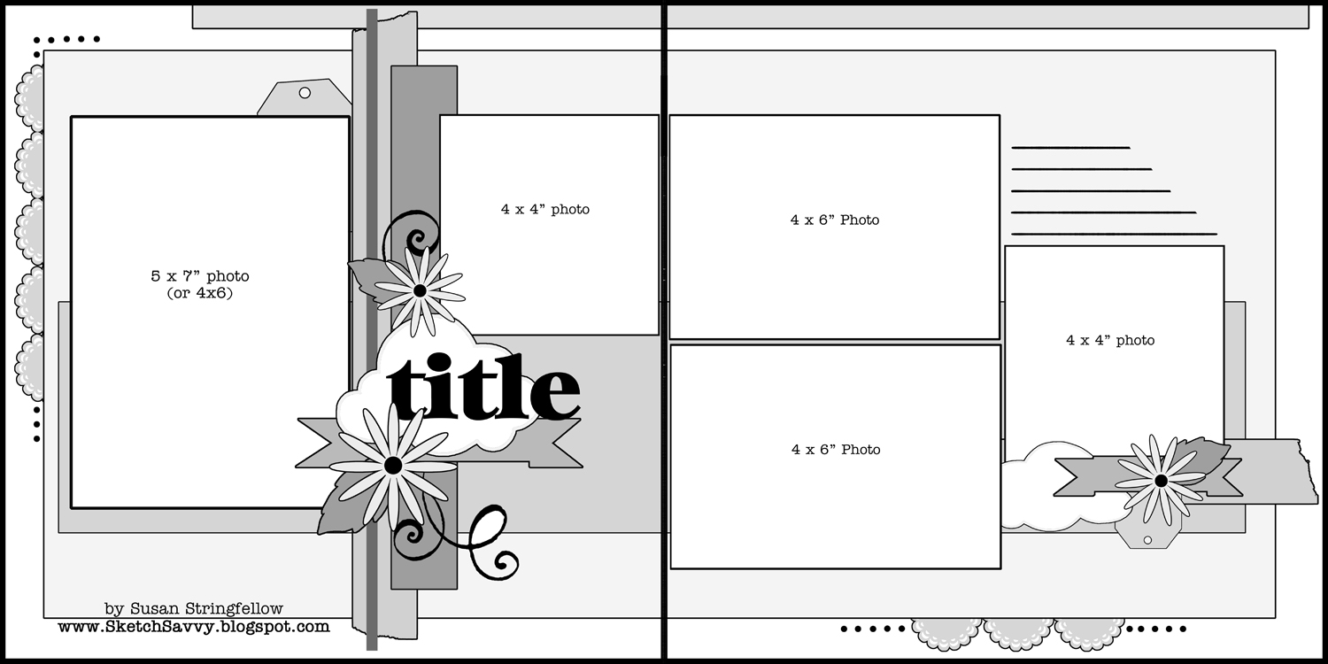 1500x750 Sketch Savvy 2 - Scrapbooking Sketch