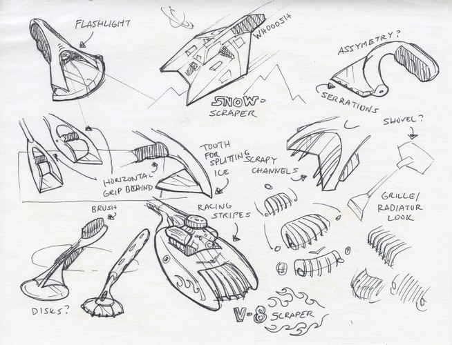 654x500 Idde 102 Design Drawing - Scraper Sketch