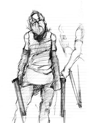 340x430 Scraper Monstry Silent Hill And Geek Art - Scraper Sketch