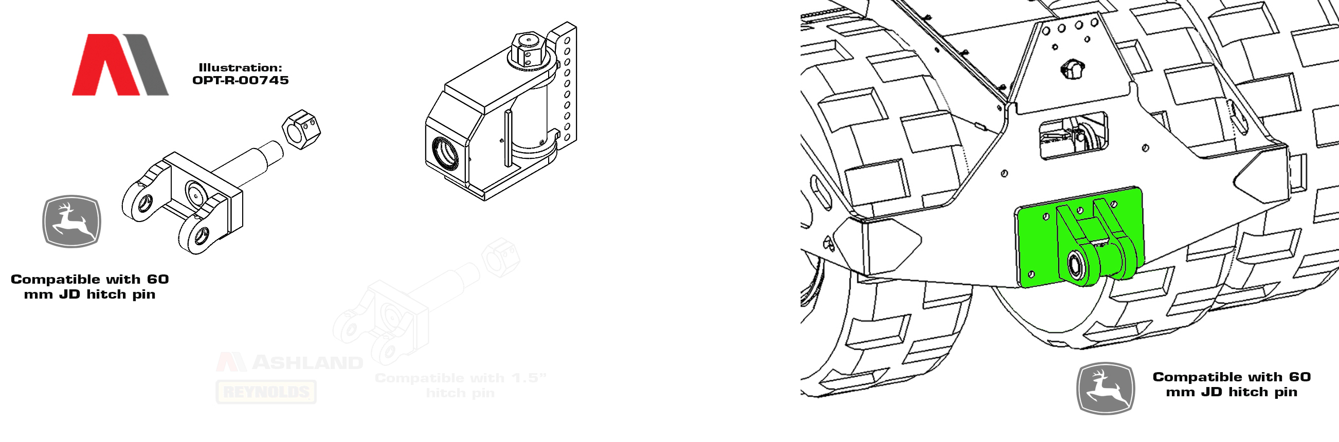 2604x860 Wholegoods Opt R 00745john Deere Compatible For 60mm Pin On Both - Scraper Sketch