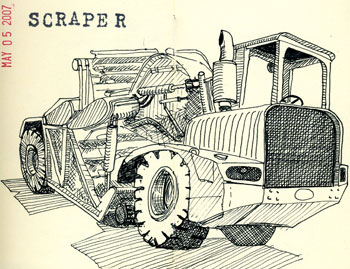 350x269 Scraper Scraper Staedtler Pigment Liner In Moleskine - Scraper Sketch