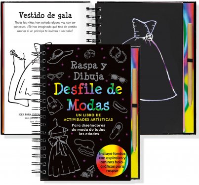 403x375 Spanish Scratch Amp Sketch, Kids Activity Books, Art And Crafts - Scratch And Sketch Books