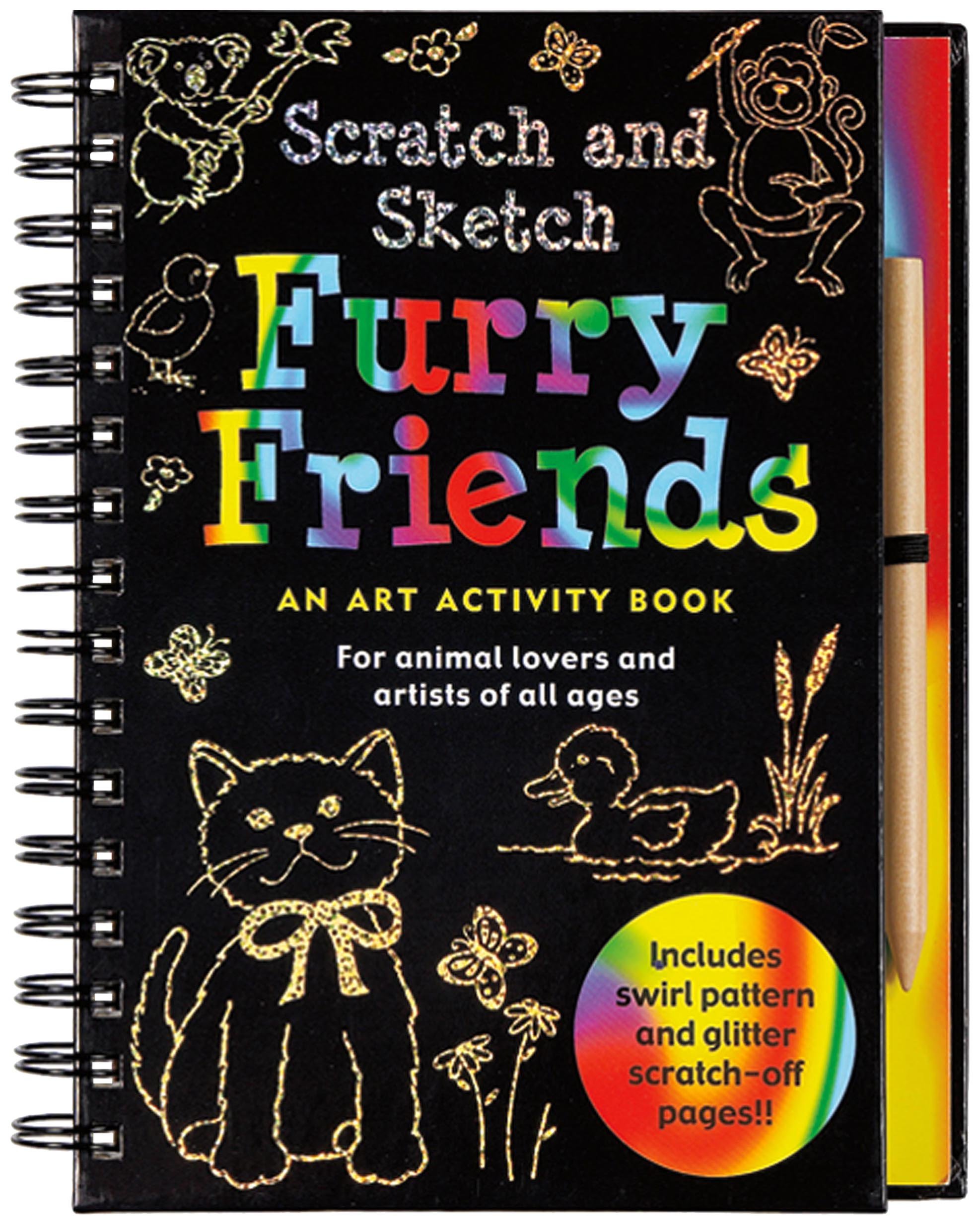 1974x2467 Scratch And Sketch Furry Friends An Art Activity Book For Animal - Scratch Sketch