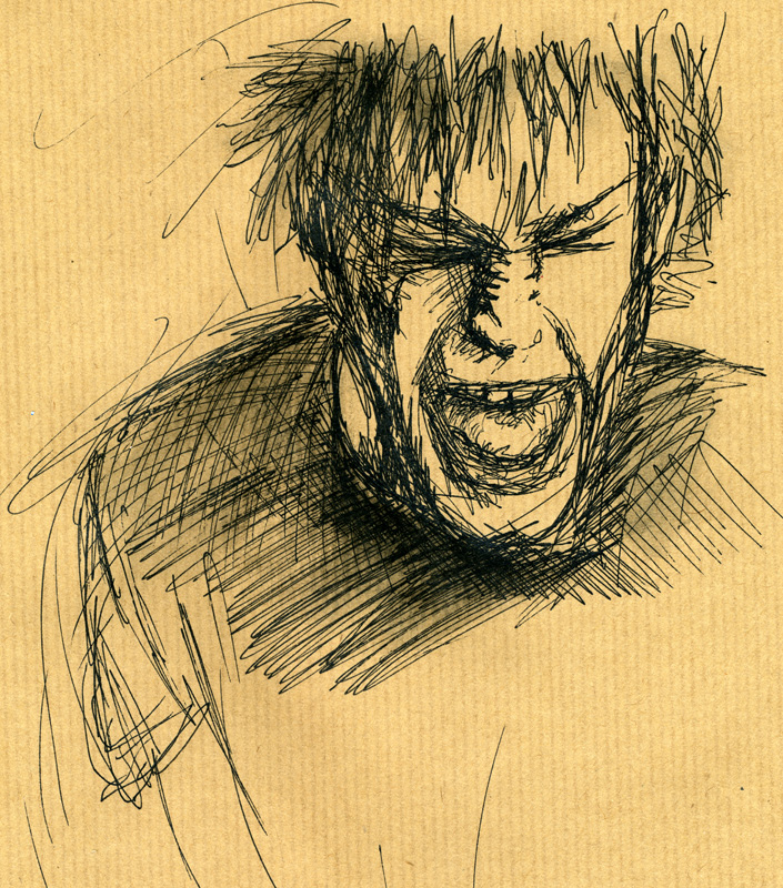 705x800 Scream Sketch By Stitches And Scars - Scream Sketch