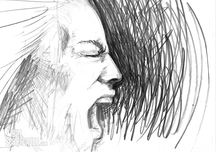 700x495 Sketch Of The Day - Scream Sketch