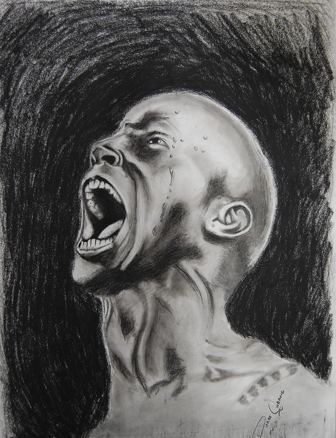 Screaming Face Sketch at PaintingValley.com | Explore collection of