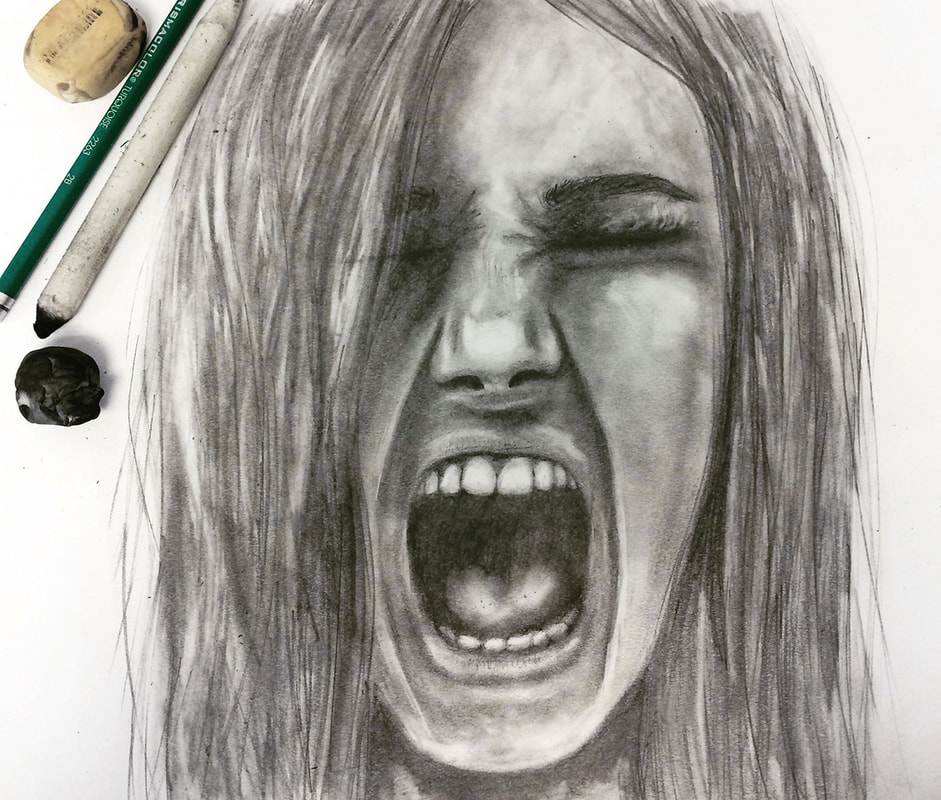 Screaming Face Sketch at Explore collection of