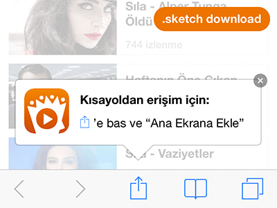 400x300 Safari Add To Home Screen Sketch Freebie - Screen Sketch