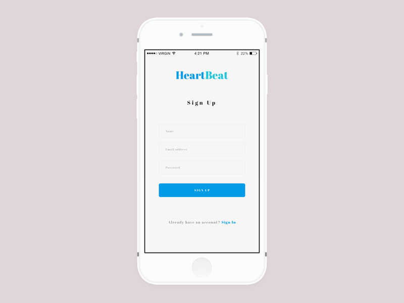 800x600 Sign Up App Screen Sketch Freebie - Screen Sketch