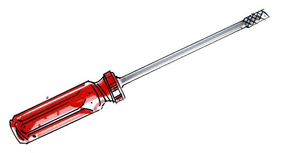 900x492 Screwdriver, Sketch, Drawing, Tutorial Sketching - Screwdriver Sketch