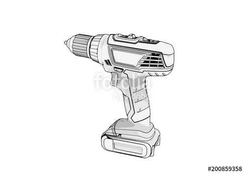 500x354 Sketch Screwdriver Vector Stock Image And Royalty Free Vector - Screwdriver Sketch