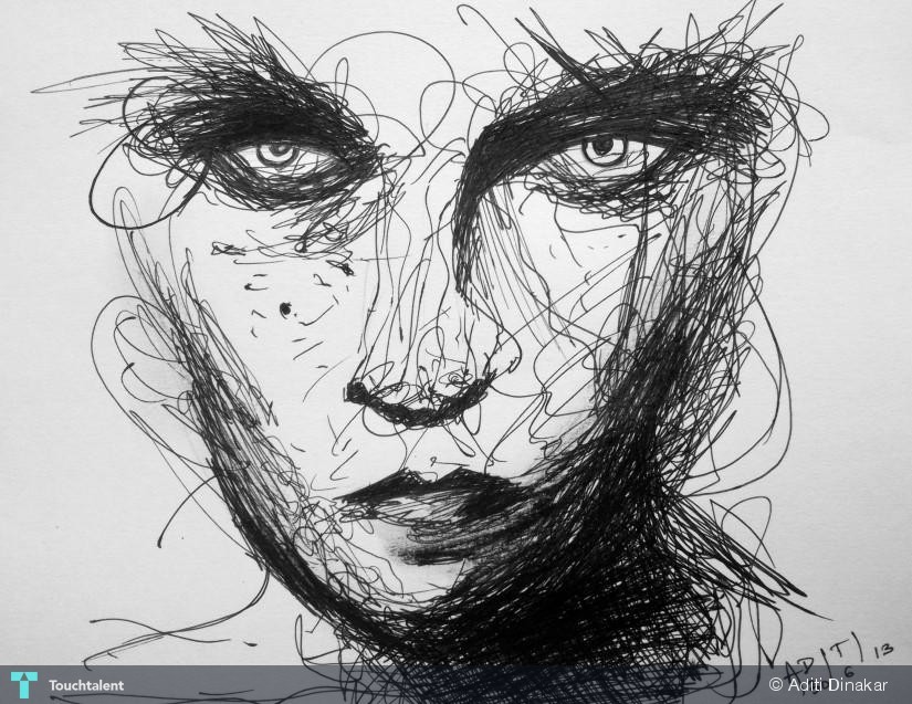 Scribble Sketch at PaintingValley.com | Explore collection of Scribble ...