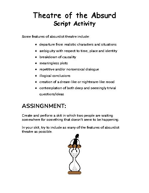 510x660 Theatre Of The Absurd Skitscriptsketch Activity (Rosencrantz - Script Sketch