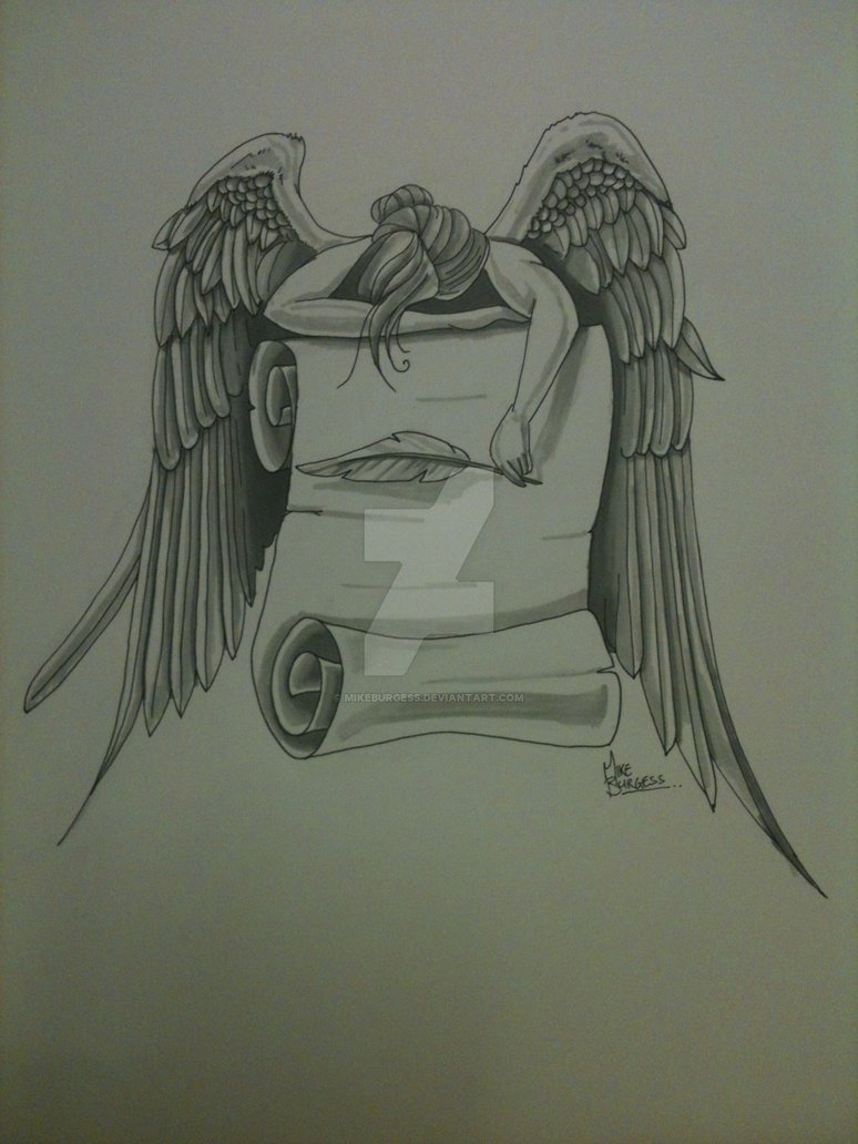 774x1032 Angel Script Sketch By Mikeburgess - Script Sketch