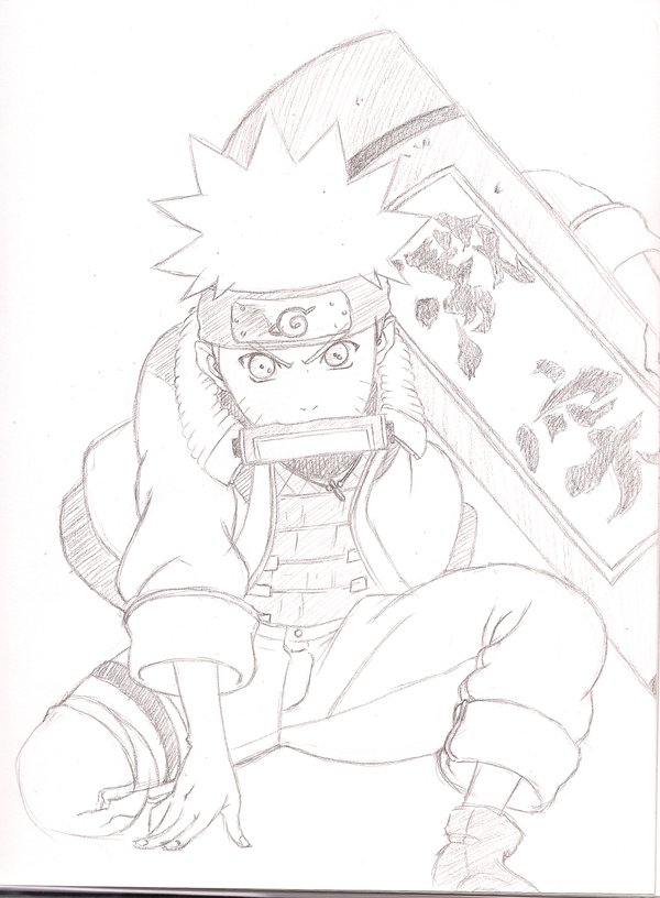 600x816 Naruto Scroll Sketch By Animekoumi - Scroll Sketch