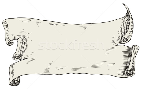 600x376 Scroll Sketch Retro Style Stock Photo Aloysius Patrimonio - Scroll Sketch