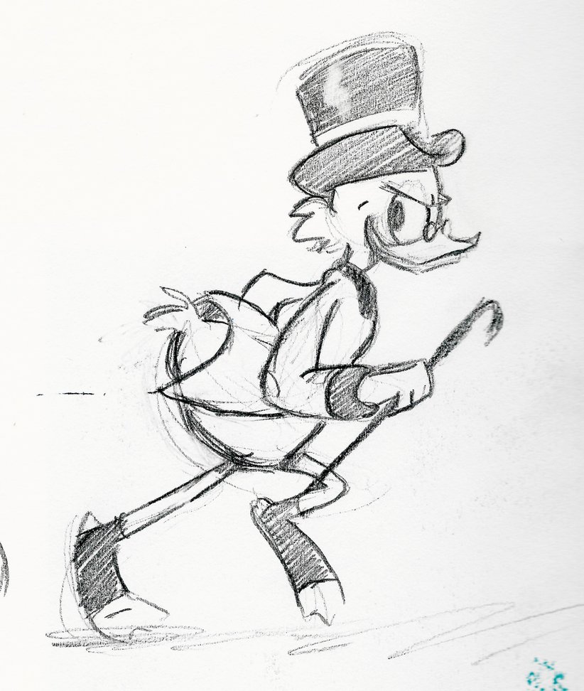 822x972 Scrooge Mcduck By Little Ampharos - Scrooge Mcduck Sketch