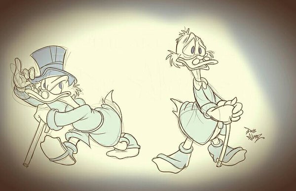 600x389 Scrooge Mcduck Sketch By Davealvarez - Scrooge Mcduck Sketch