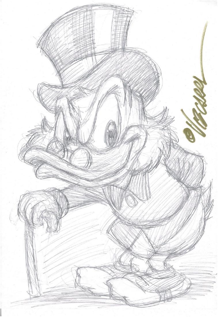 757x1100 Uncle Scrooge - Scrooge Sketch