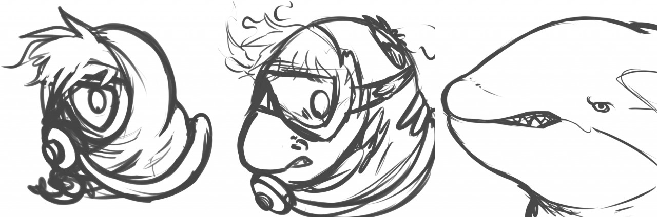 1280x424 Scuba Diving [Sketch] By Hg3300 - Scuba Diver Sketch