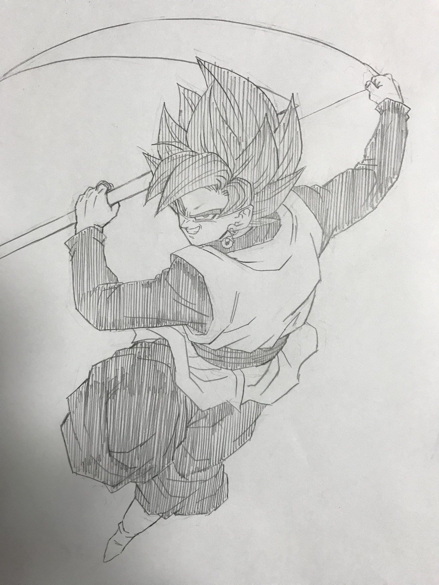 1536x2048 Goku Black Scythe Things 2 Goku, Dragon Ball - Scythe Sketch