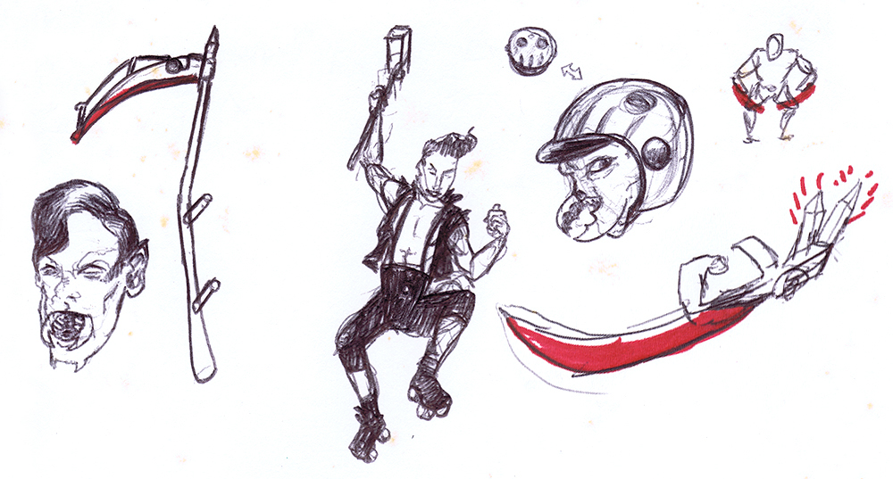 1000x537 Lazer Scythe And Halloween Jack Sketches By Lightningdogs On - Scythe Sketch