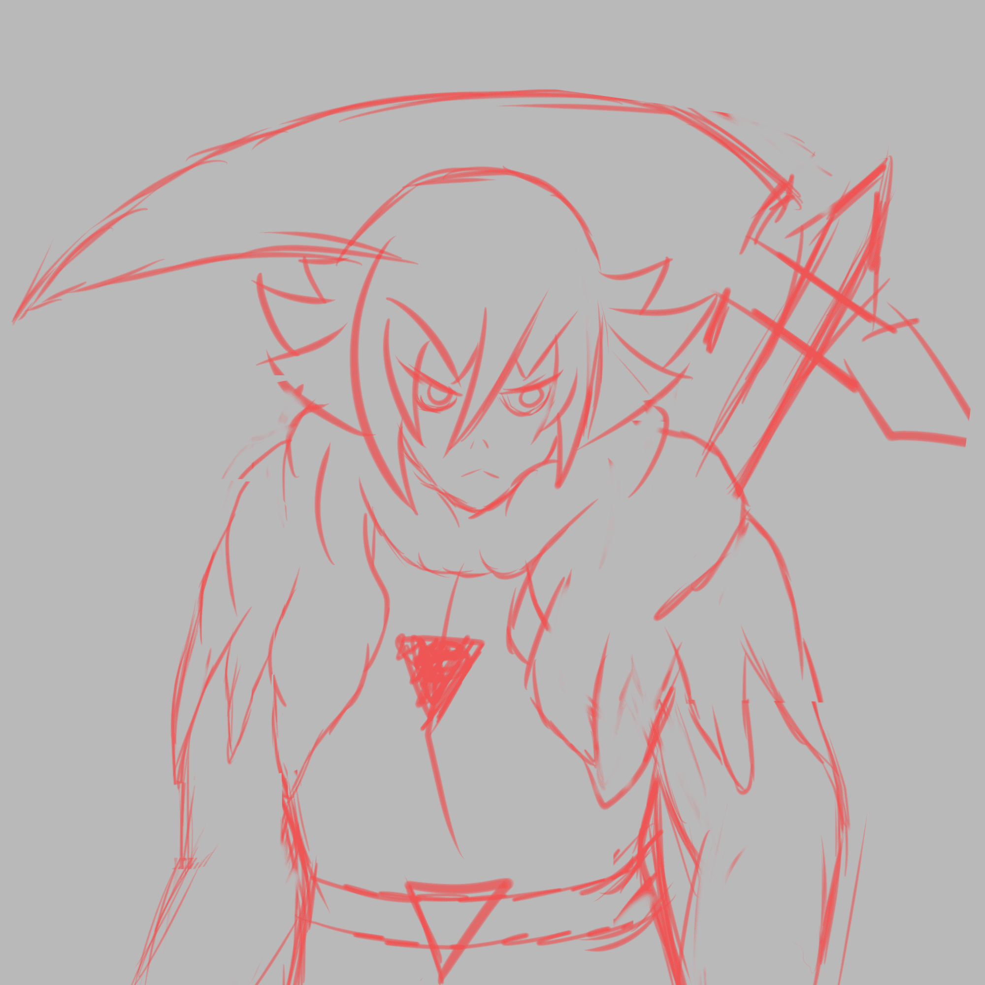 2000x2000 Scythe Sketch (Process Gif) By Checkeredstuffgfx - Scythe Sketch