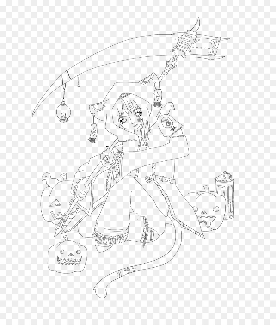 900x1060 Drawing Line Art Sketch - Scythe Sketch