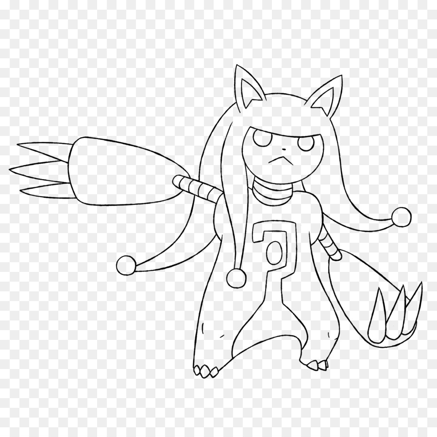 900x900 Line Art Drawing Fan Art Cartoon - Sea Monster Sketch