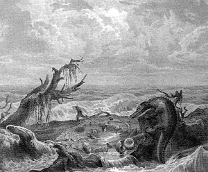 300x248 Strange Science Sea Monsters - Sea Monster Sketch