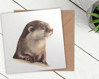 340x270 Sea Otter Drawing Etsy - Sea Otter Sketch