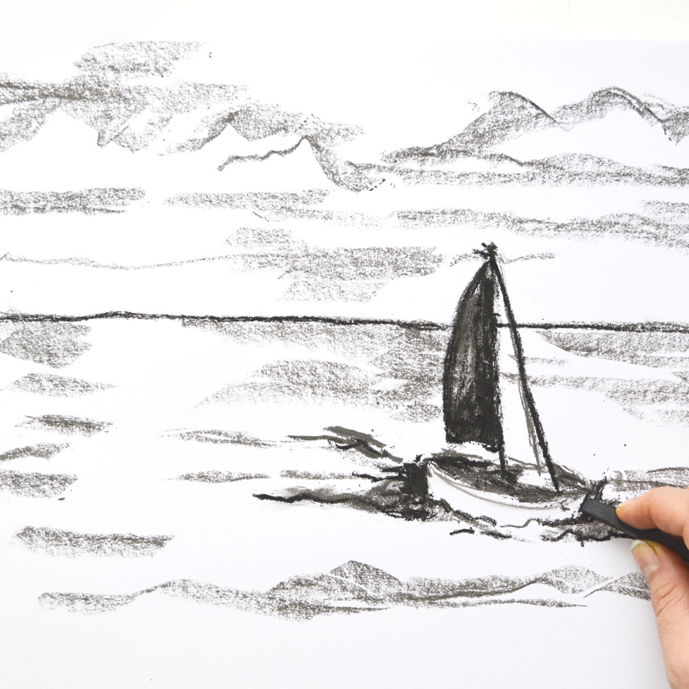 1000x1000 Learn To Sketch The Sea - Sea Sketch