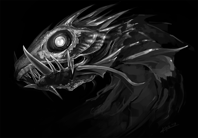 800x557 Deep Sea Sketch By Kalasketch - Sea Sketch