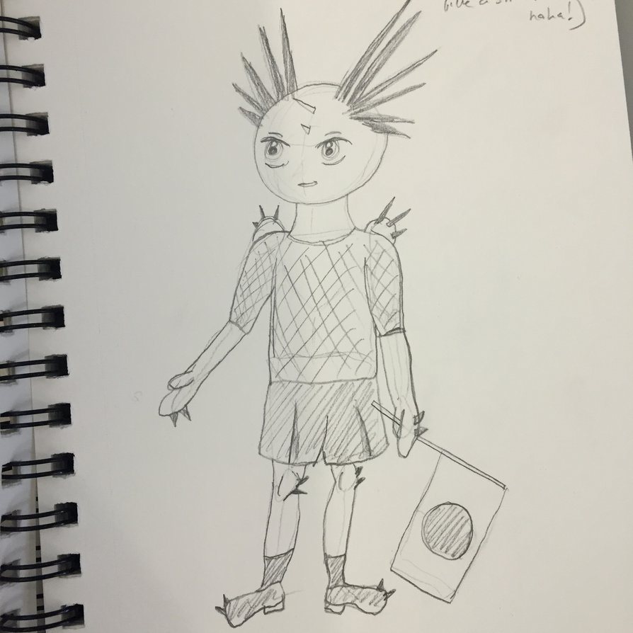 894x894 Chibi Sea Urchin Sketch By Katerinehowardrose - Sea Urchin Sketch