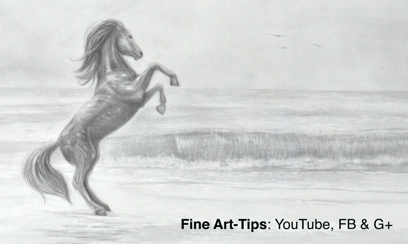 1419x850 How To Draw A Beach With Pencil - Sea Waves Sketch