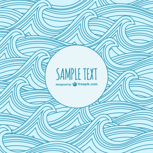 626x626 Waves Sketch Template Vector Free Download - Sea Waves Sketch