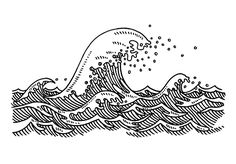 236x164 53 Best Sea Drawing Images Drawings, Illustrations - Sea Waves Sketch