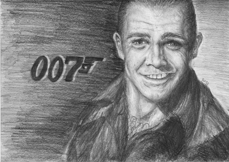 800x566 James Bond - Sean Connery Sketch