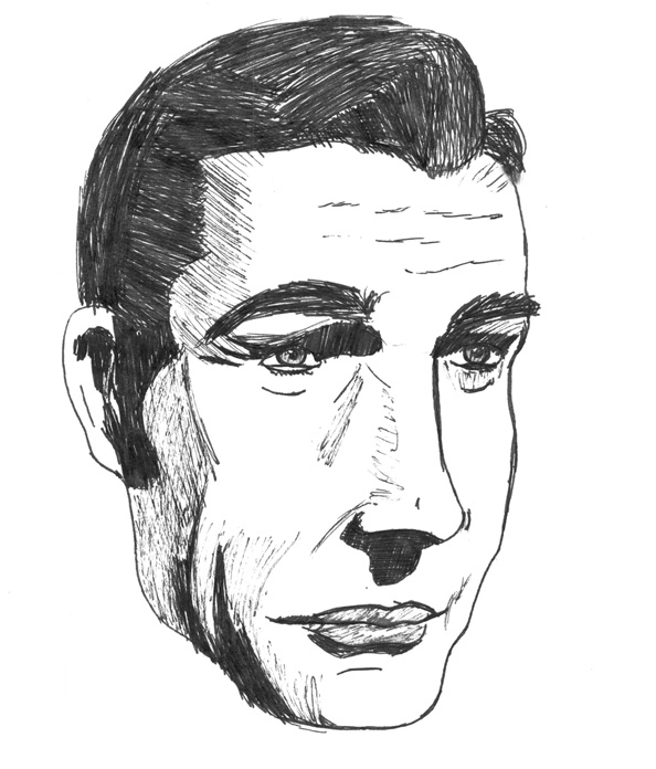 594x696 July 30th - Sean Connery Sketch
