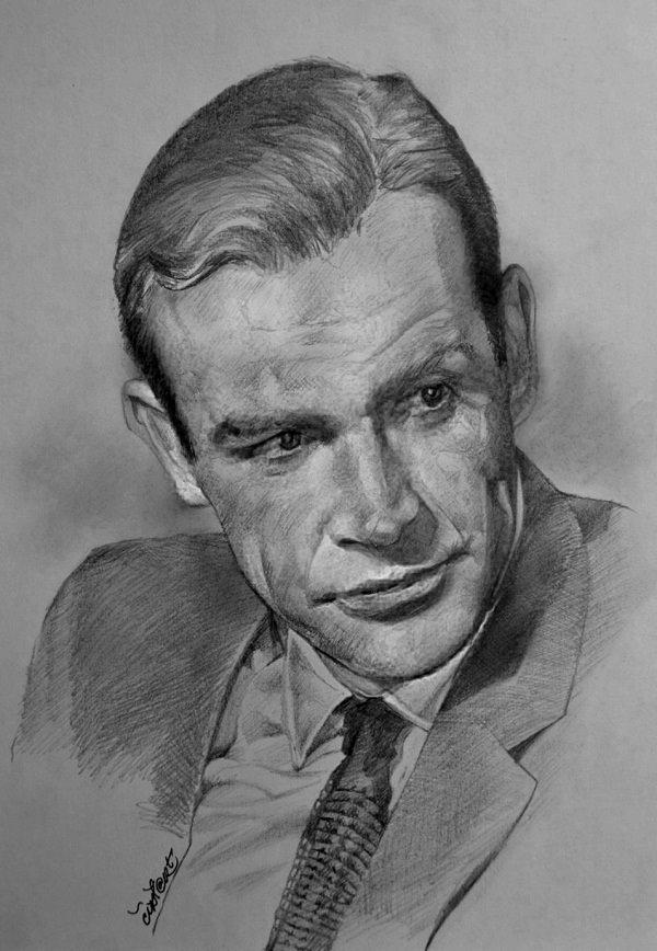 Sean Connery Sketch at PaintingValley.com | Explore collection of Sean ...