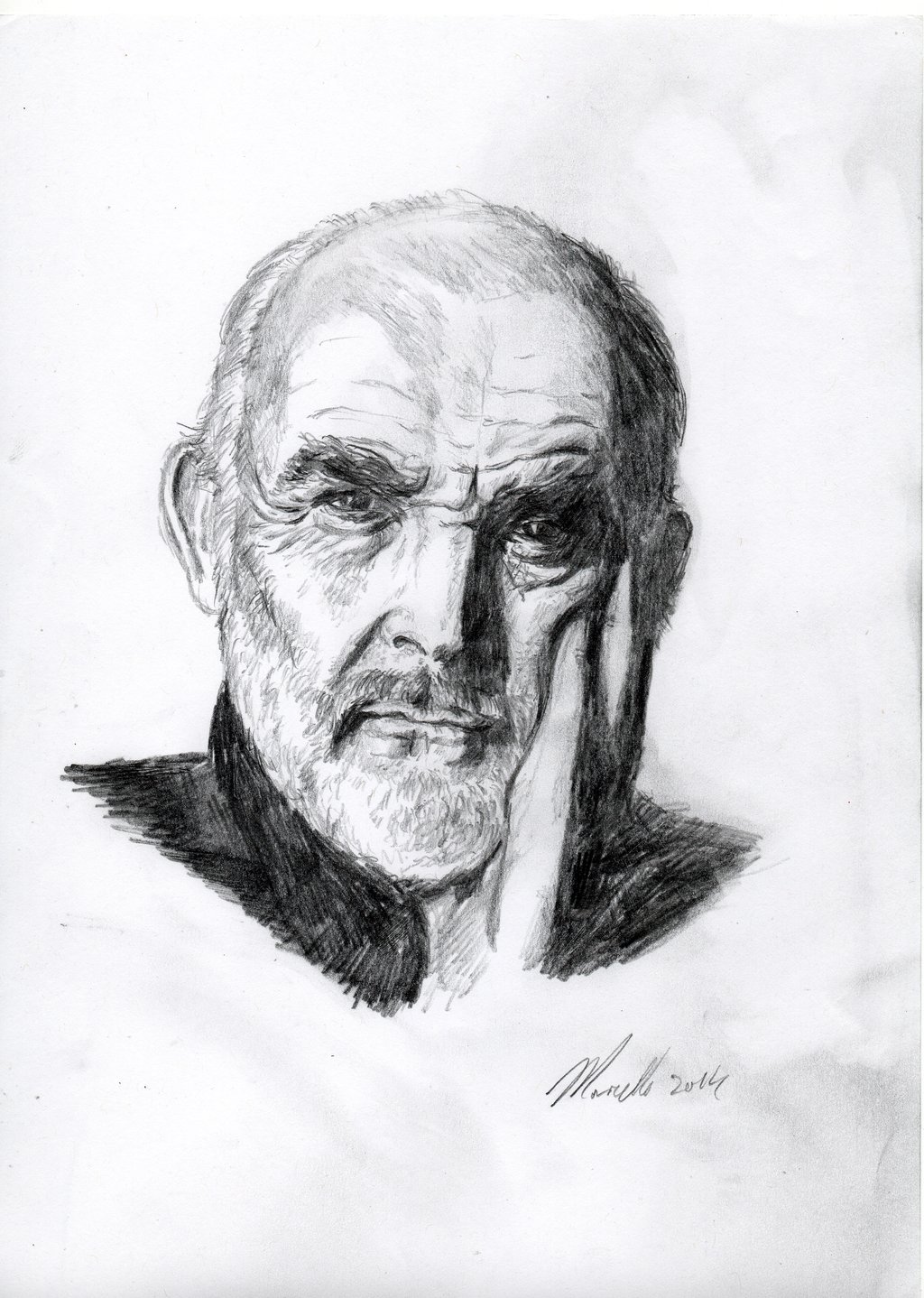 1024x1438 Sean Connery Pencil Sketch By Masuros - Sean Connery Sketch