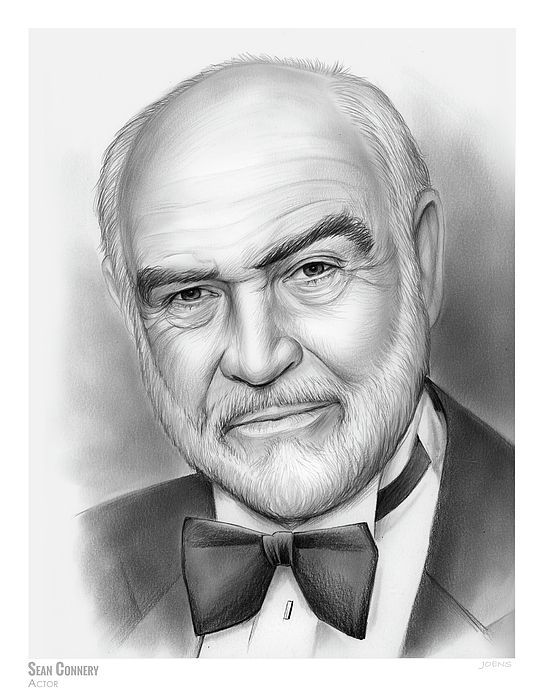 545x700 Sean Connery Sketch Of The Day - Sean Connery Sketch