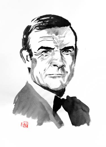 Sean Connery Sketch at PaintingValley.com | Explore collection of Sean ...