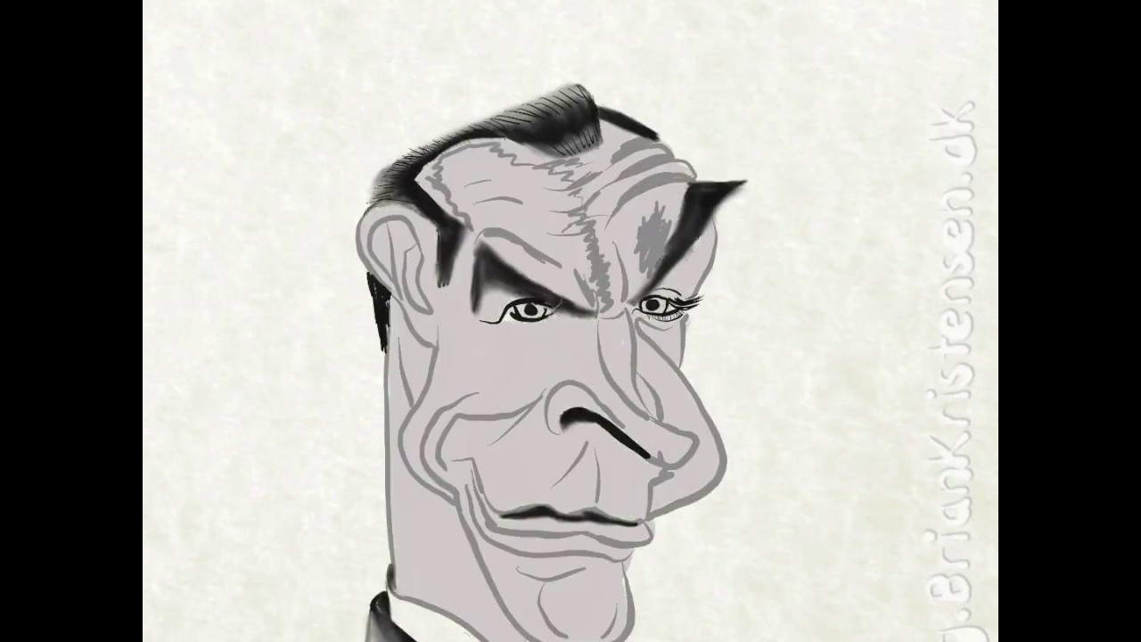 1280x720 Daily Sketch 0124 - Sean Connery Sketch