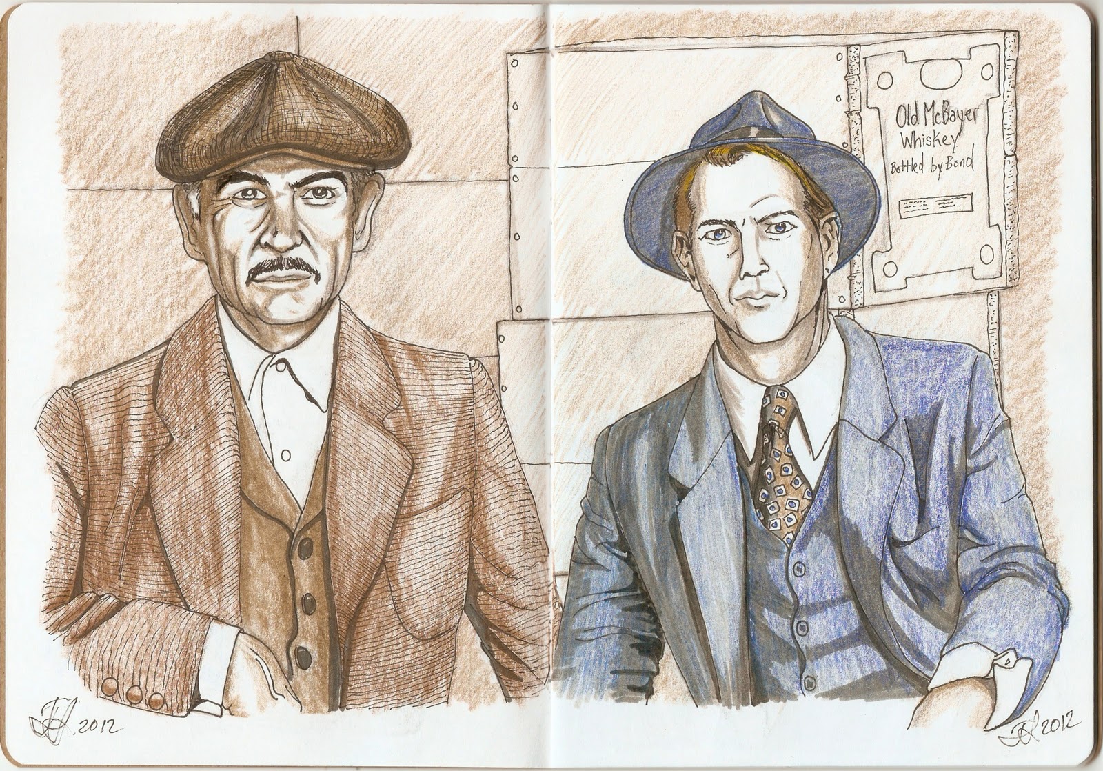 1600x1118 Drawing Professional Lee - Sean Connery Sketch